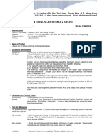 Material Safety Data Sheet: Ref No: CSMSDS18 1. Manufacturer