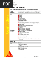 Sikadur - 42 HES (IN) : 3-Part, High Performance, Pourable Epoxy Grouting System