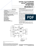 Low Cost Accelerometers With Digital Output ADXL202/ADXL210: G/ HZ Allowing Signals Below 5 MG To Be Resolved