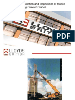 Lloyds Thorough Examination and Inspection of Mobile Cranes and Crawler Cranes