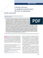 2018-Low-Level Laser Therapy Increases Interleukin-1b in Gingival Crevicular Fluid and Enhances The Rate of Orthodontic Tooth Movement