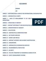 Icao Annexes and Others PDF