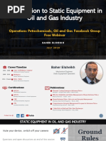 Static Equipment in Oil and Gas - Baher