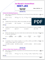 Neet-Jee: Anushka Mandal'S Answersheet