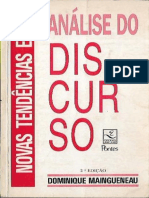 MAINGUENEAU, Novas Tendências em Análise Do Discurso (1993) PDF