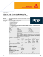 Sikadur®-42 Grout Pak Multi-Flo: Pre-Proportioned, Epoxy Base Plate, Grouting System