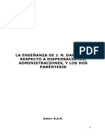 La Enseñ Anza de J. N. Darby Con Respecto A Dispensaciones, Edades, Administraciones y Los Dos Parã Ntesis