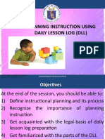 Planning Instruction Using Daily Lesson Log (DLL) : Department of Education