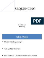 Dna Sequencing: DR Z Chikwambi Biotechnology