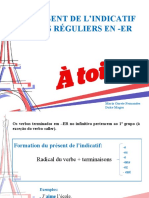 Présent Indicatif Verbes Réguliers en Er