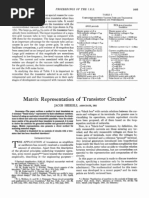 Matrix Representation of Transistor CIrcuits