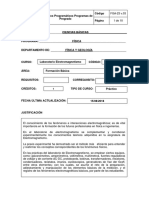 Contenido Programatico Laboratorio - de - Electromagnetismo