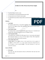 Determination of Solids in Water Sample