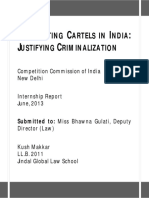 Combatting Cartels in India Justifying C PDF