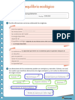 Actividad El Equilibrio Ecológico 5º - SaraQuiroga