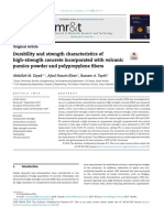 Durability and Strength Characteristics of High-Strength Concrete Incorporated With Volcanic Pumice Powder and Polypropylene Fibers