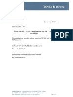 Technical Notification: Using The Old TT-3026x Cable Together With The TT-3027x Transceiver