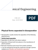 Bio-Chemical Engineering: CHE-422 Date: 10/05/2018