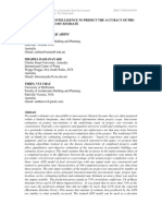 Use of Artificial Intelligence To Predict The Accuracy of Pre-Tender Building Cost Estimate