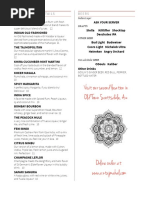 Prescott Drink Menu July 2020