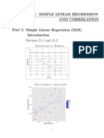 Simple Linear Regression and Correlation: Abrasion Loss vs. Hardness