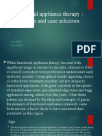 Functional Appliance Therapy: Indication and Case Selection