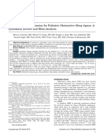 Rapid Maxillary Expansion For Pediatric Obstructive Sleep Apnea: A Systematic Review and Meta-Analysis