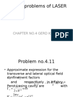 Design Problems of LASER: Chapter No.4 Gerd Keiser