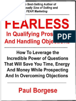 Paul Borgese - Fearless in Qualifying Prospects and Handling Objections