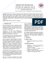 Informe de Elaboración de Helado