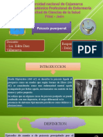 Psicosis Puerperal.: Docente: - Lic. Edita Díaz Villanueva. Responsable: - Delcy Vásquez Pérez