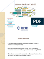 Database Analysis-Unit-1I: Course Name: Faculty Name