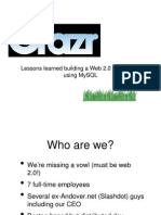 Lessons Learned Building A Web 2.0 Application Using Mysql