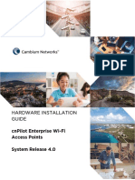 Hardware Installation Guide: Cnpilot Enterprise Wi-Fi Access Points System Release 4.0