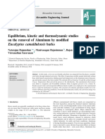 Equilibrium Kinetic and Thermodynamic Studies On The Re - 2014 - Alexandria Eng