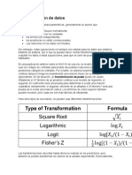 Transformación de Datos