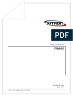 Plug-In Manual: Xitron Part Number Doc-1014 05/05