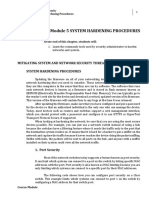 System Hardening Procedures