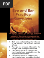 Practice Questions For Eyes and Ears