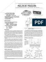 PA21/25/26 - PA21A/25A: Features