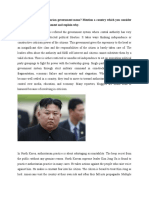 What Does The Authoritarian Government Mean? Mention A Country Which You Consider As An Authoritarian Government and Explain Why