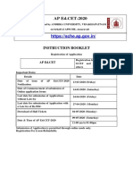 AP Ed - CET-2020: Instruction Booklet