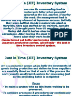 Honda Turned Out Better Motorcycles Because of Their Japanese Production System, Specifically - The Just in Time Inventory Control System