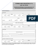 Formulario Registral #2