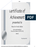 Certificate For 1st Person Module 2