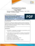 Guia de Actividades y Rúbrica de Evaluación - Fase 2 Ciclo Contable - Conceptos Contables