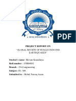 Global Review of Human Induced Earthquake