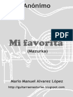 Mi Favorita - Anónimo - Vers. Mario Manuel Álvarez PDF