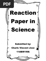 Reaction Paper in Science