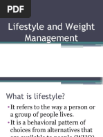 Lifestyle and Weight Management 